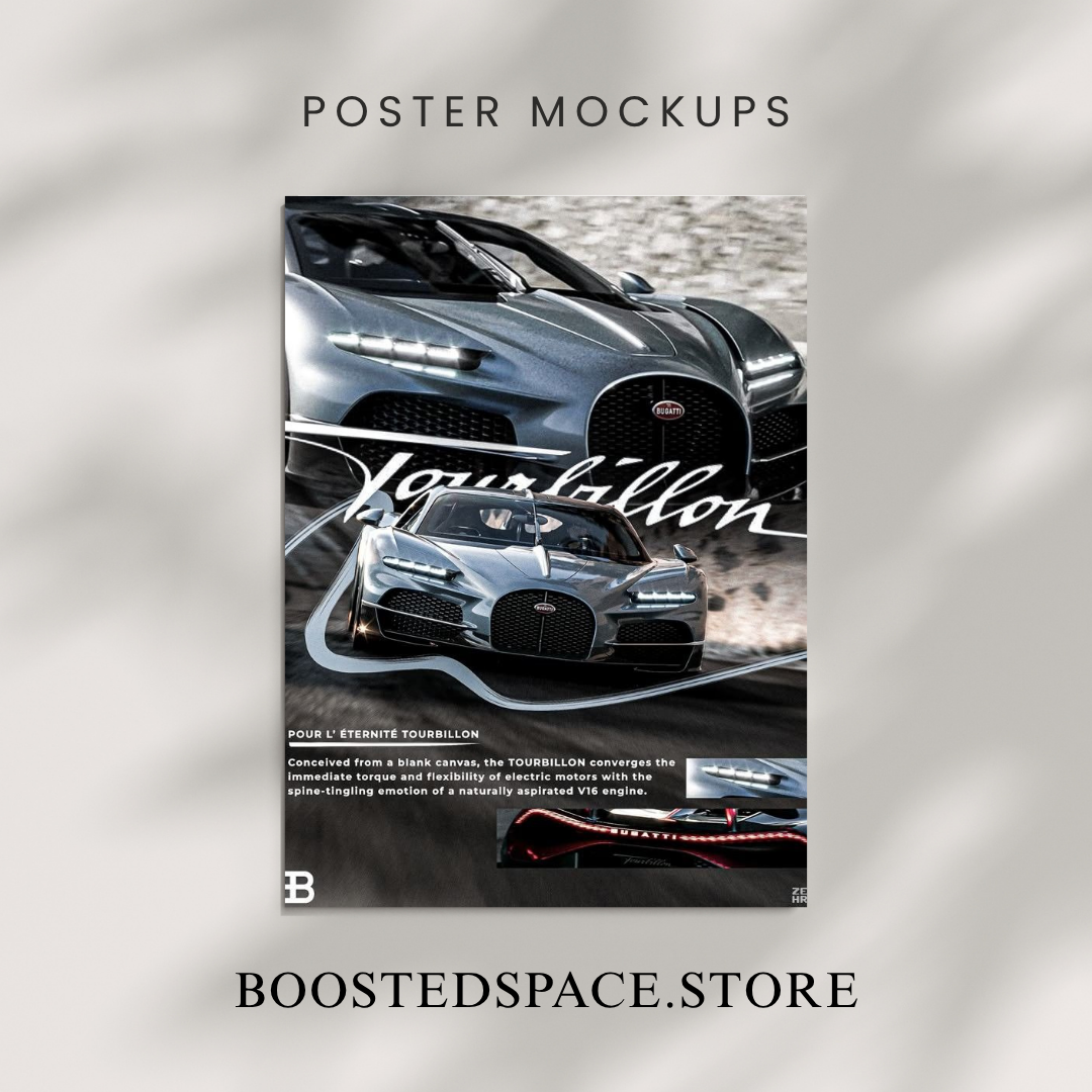 Premium Car Posters - 6Pcs
