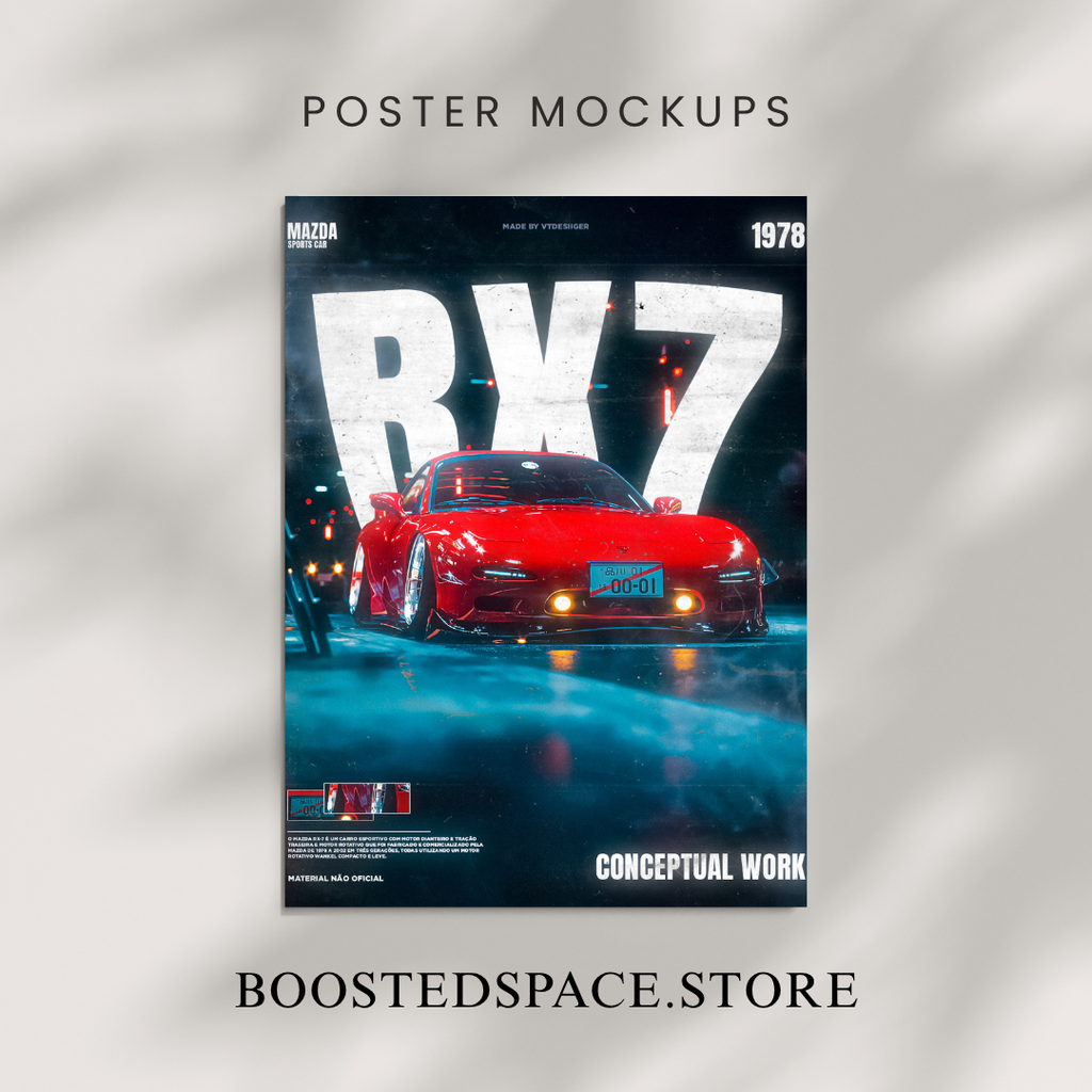Premium Car Posters - 6Pcs